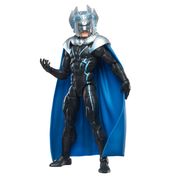 Gros plan sur le visage détaillé de la figurine Warlord Professor Marvel X-Men