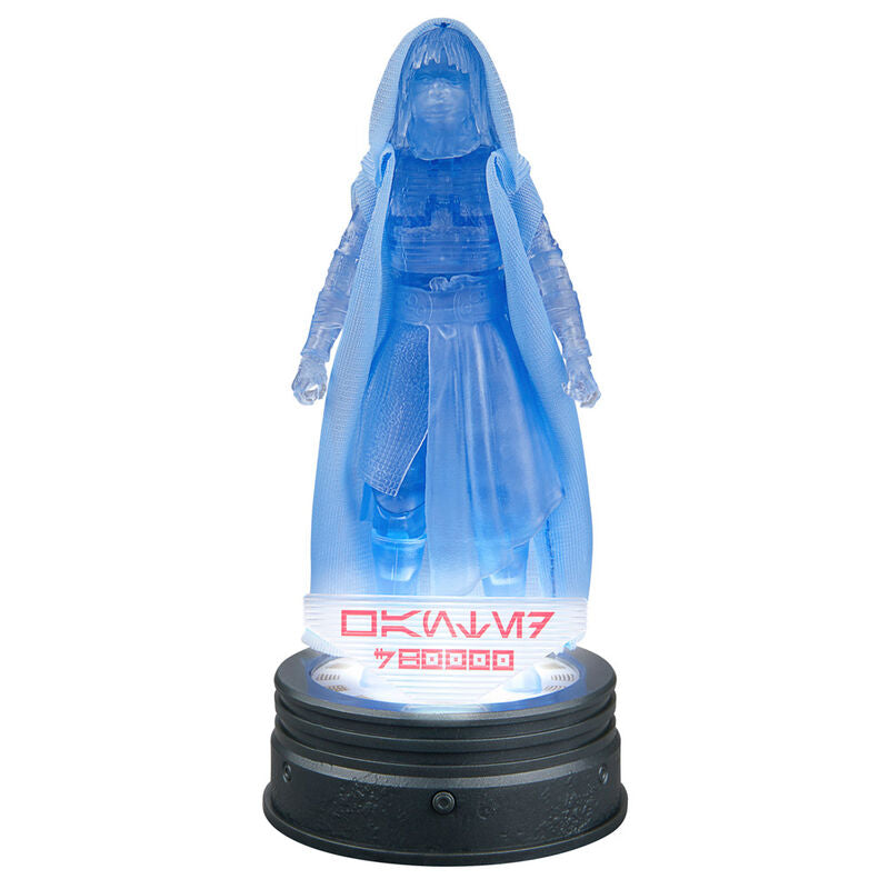 Figurine Star Wars Mae Assassin en pose dynamique montrant le design holographique et les détails précis