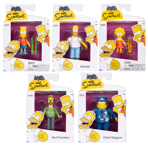 Figurine Homer Simpson Wave 1 de 6 cm par JAKKS PACIFIC avec détails précis