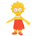 Peluche Bart Simpson en position debout sur fond blanc