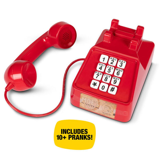Photo du téléphone avec le combiné décroché prêt à passer un appel farceur