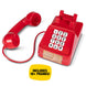 Photo du téléphone avec le combiné décroché prêt à passer un appel farceur