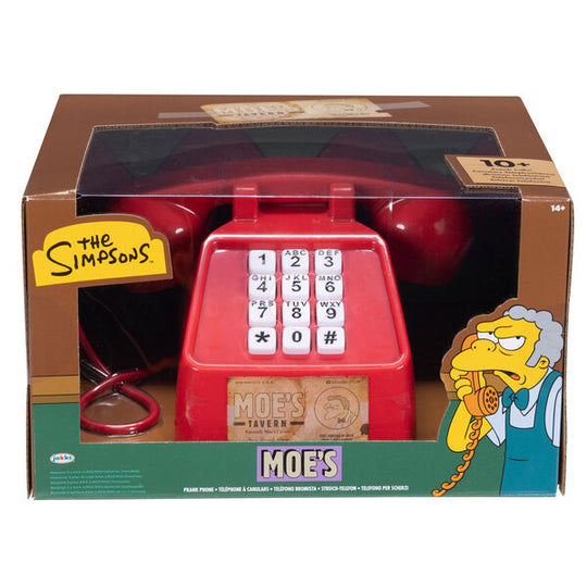 Téléphone farceur Moe Les Simpson vu de face avec son design original et coloré