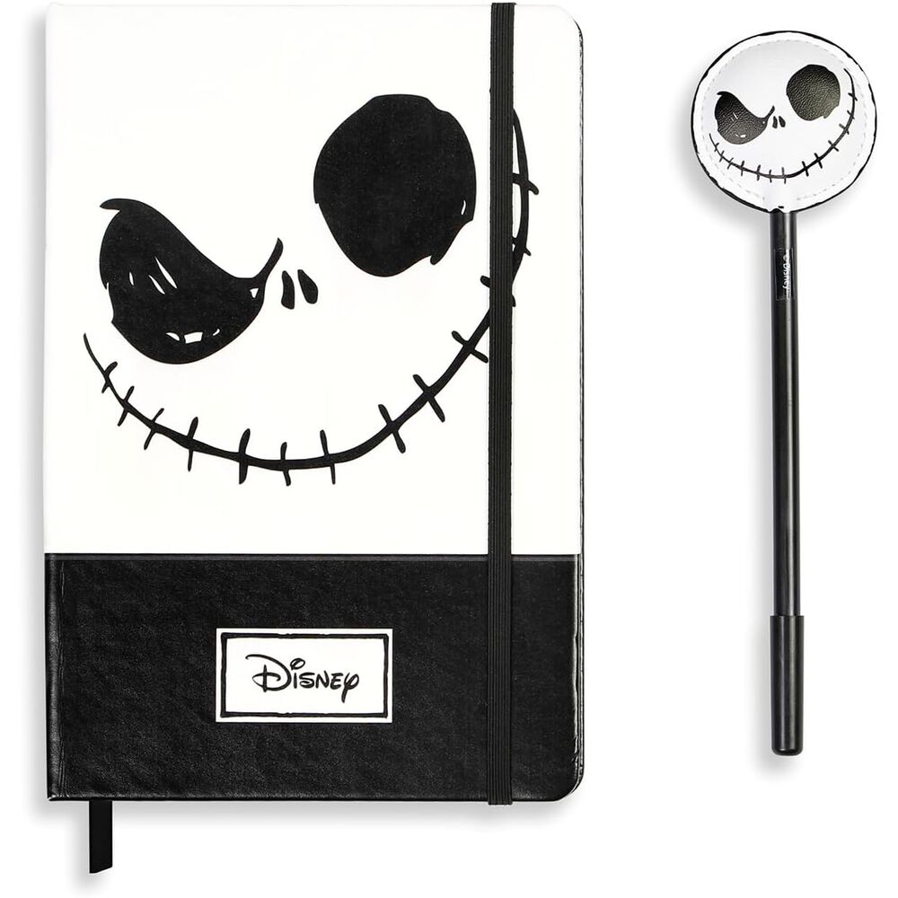 Stylo assorti au carnet Disney Nightmare Before Christmas avec motifs détaillés et couleurs vives