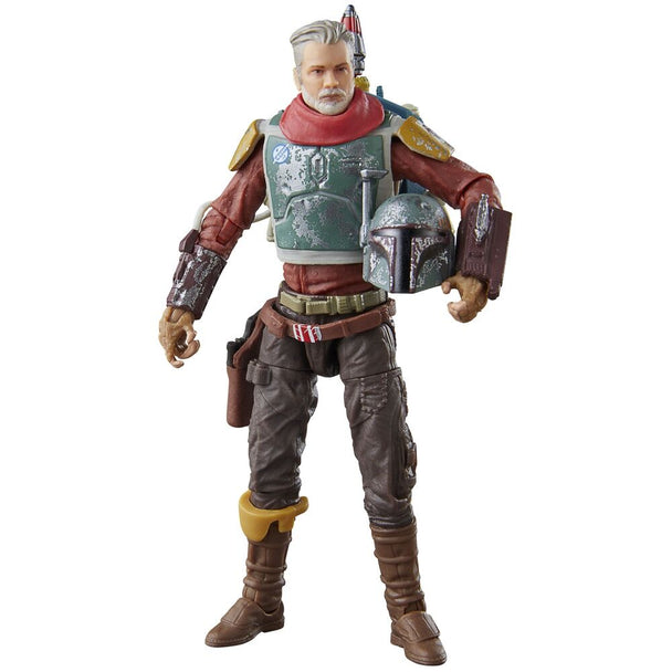 Figurine Star Wars Cobb Vanth en armure Mandalorian vue de face avec casque