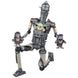 Détail de la tête articulée de la figurine IG-12 avec finitions précises