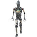 Vue latérale de la figurine IG-12 montrant ses multiples points d'articulation