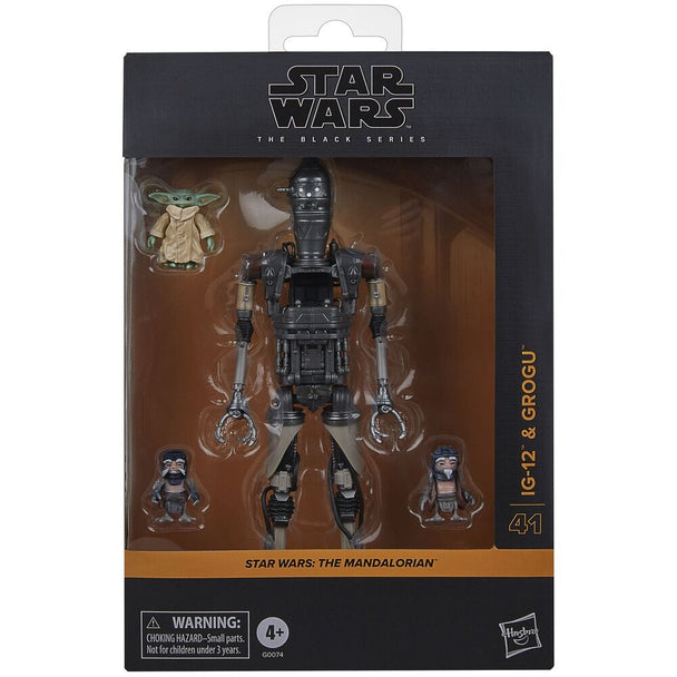 Figurine articulée IG-12 de Star Wars The Mandalorian en position debout, 15 cm