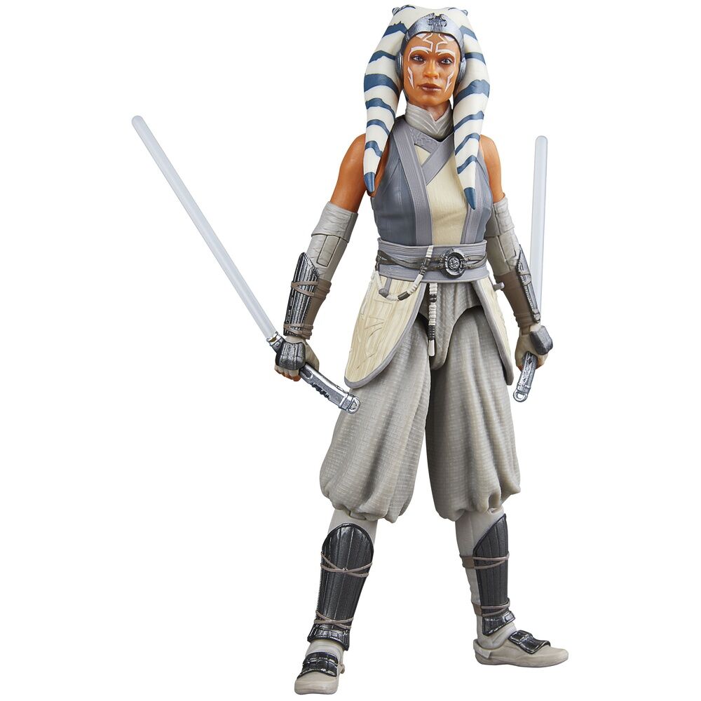 Vue de profil de la figurine Ahsoka Tano Peridea avec détails des vêtements