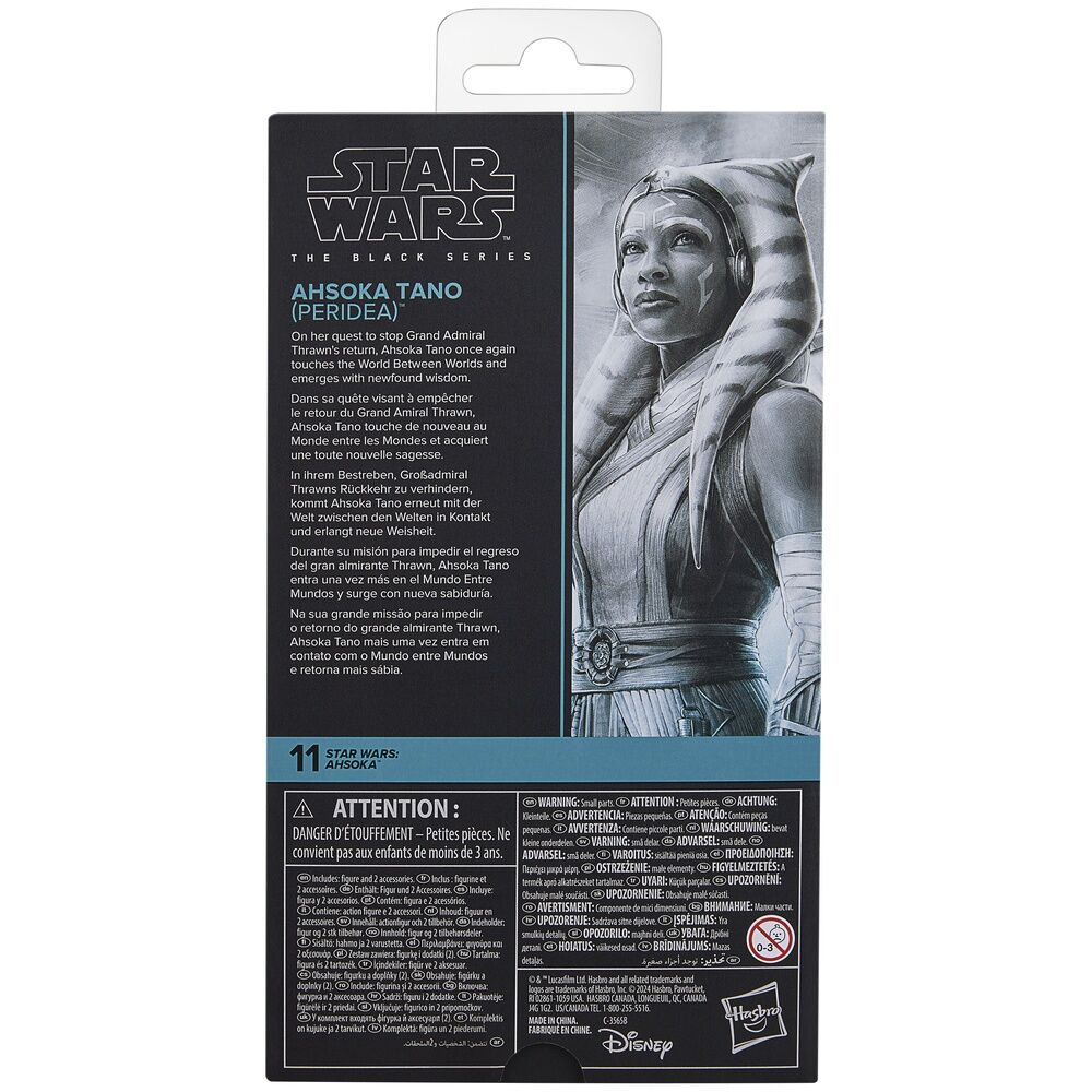 Emballage officiel de la figurine Star Wars Black Series Ahsoka Tano Peridea