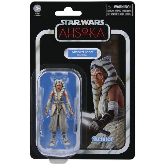 Vue avant de la figurine Ahsoka Tano 9,5cm articulée avec sabres laser