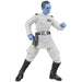 Vue de profil de la figurine Grand Admiral Thrawn avec détails des vêtements et accessoires
