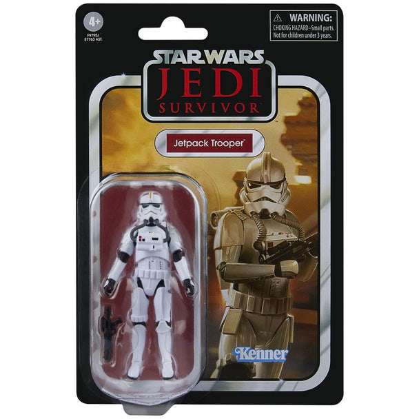 Figurine Jetpack Trooper Star Wars vintage 9,5cm vue de face avec blaster