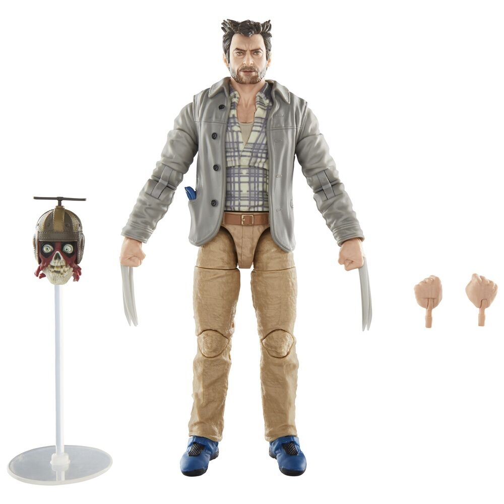 Ensemble Deadpool & Wolverine Marvel Legends avec socle pour exposition stable