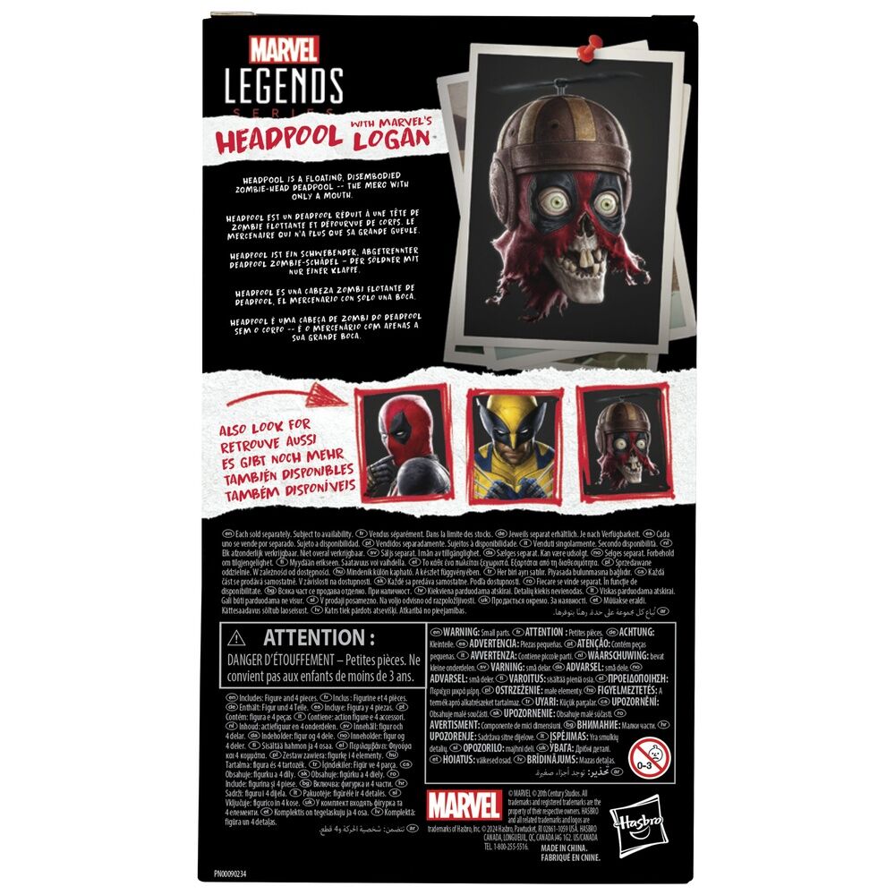 Collection complète Marvel Legends avec figurines Deadpool, Wolverine et Headpool