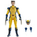 Figurine Wolverine 15cm en pose de combat avec griffes déployées sur fond neutre