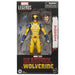 Figurine Wolverine 15cm Marvel Legends Series en position dynamique sur fond blanc