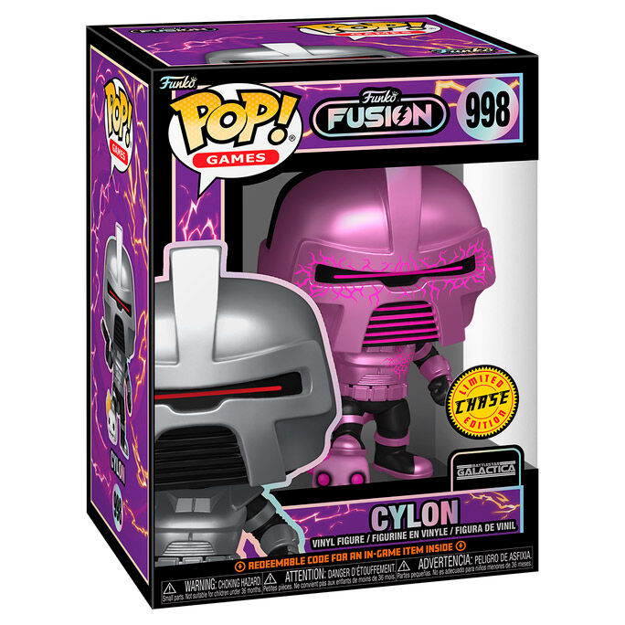 Vue latérale de la figurine Funko POP Fusion Cyclon 5 + 1 Chase montrant son design unique