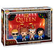 Figurine POP Moments Deluxe représentant Freddie Mercury de Queen sur scène au Wembley Stadium, avec micro en main et tenue emblématique