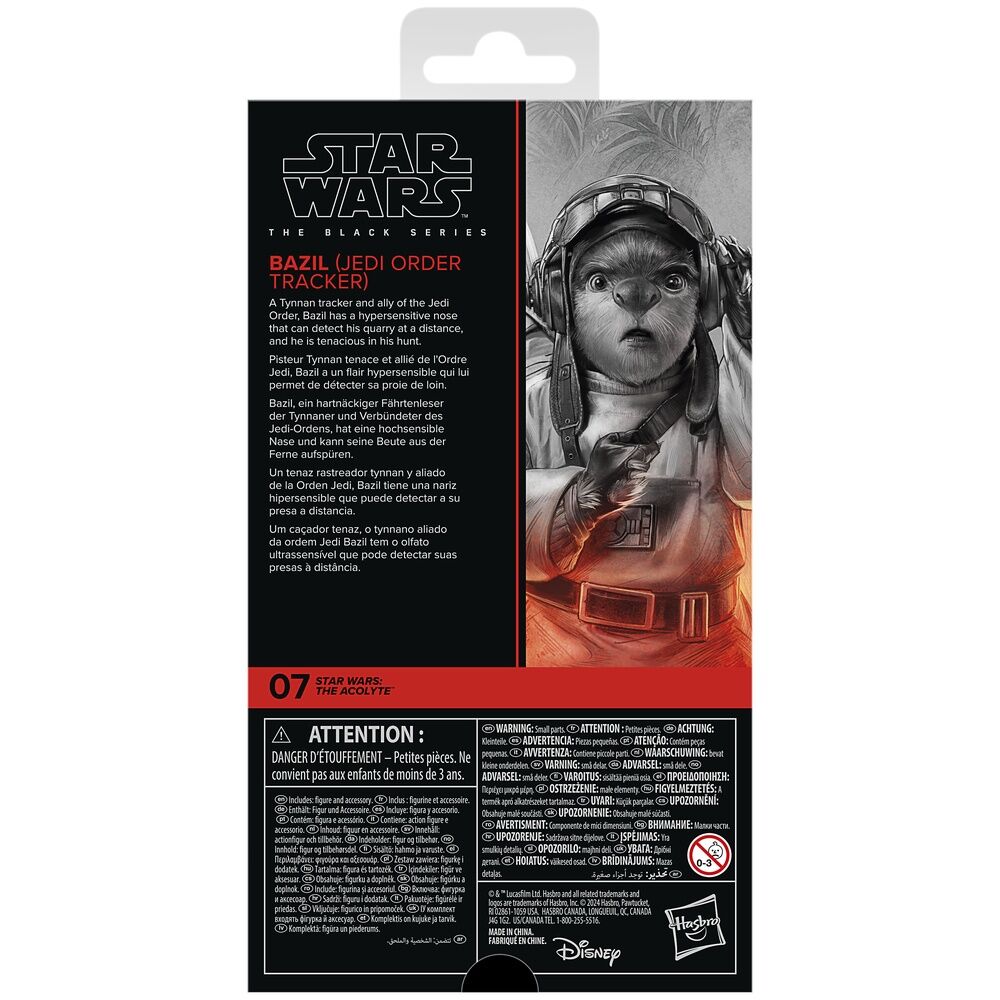Mise en scène de la figurine Bazil avec accessoires dans un décor inspiré de Star Wars