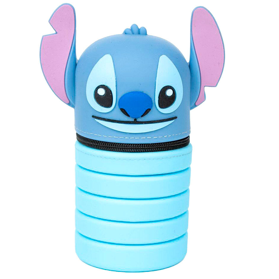 Trousse Stitch ouverte, révélant l'espace de rangement pour crayons et stylos à l'intérieur