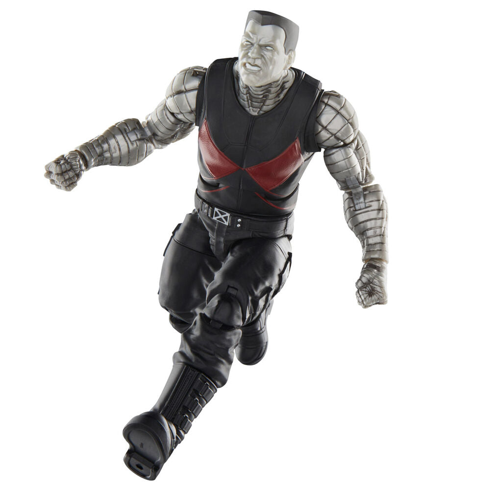 Zoom sur la tête articulée de la figurine Deadpool Marvels Colossus