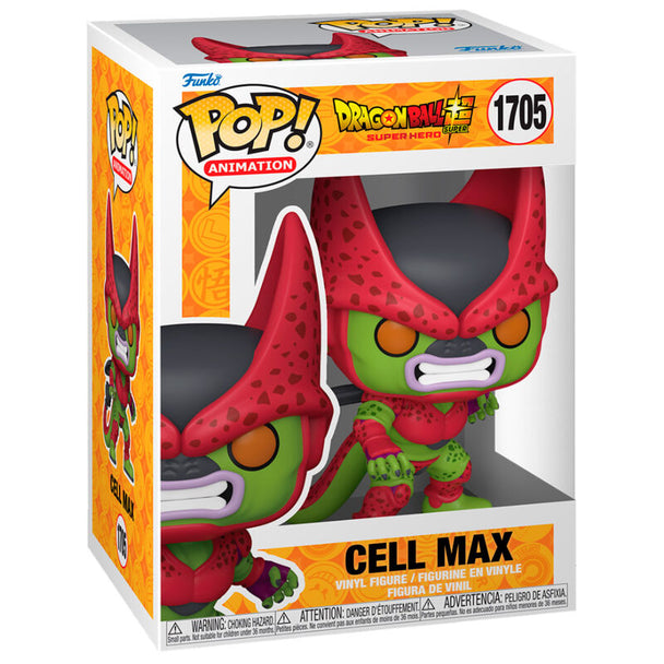 Figurine Funko POP Cell Max de Dragon Ball Super Super Hero en vinyle de 9 cm dans sa boîte cadeau officielle