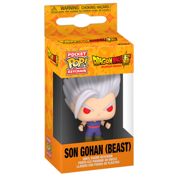 Porte-clés Pocket POP représentant Gohan Beast de Dragon Ball Super par FUNKO avec détails précis