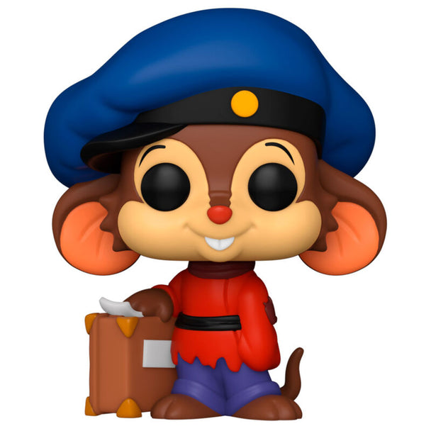 Vue de face de la figurine Funko POP Fievel American Tail montrant les détails du personnage en vinyle