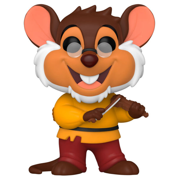 Vue rapprochée de la figurine Funko POP Papa American Tail avec détails précis et couleurs vives