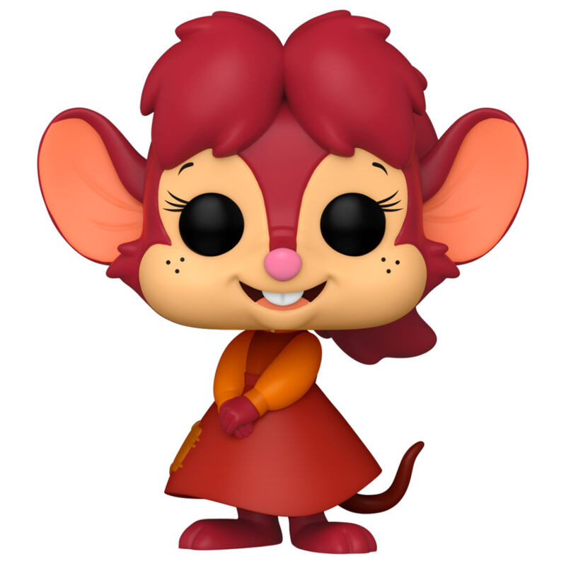 Vue rapprochée de la figurine Funko POP Tanya American Tail montrant les détails du visage et des vêtements en vinyle.