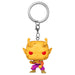 Détail du porte-clés Pocket POP Piccolo orange avec anneau métallique, accessoire officiel FUNKO Dragon Ball Super