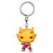 Détail du porte-clés Pocket POP Piccolo orange avec anneau métallique, accessoire officiel FUNKO Dragon Ball Super