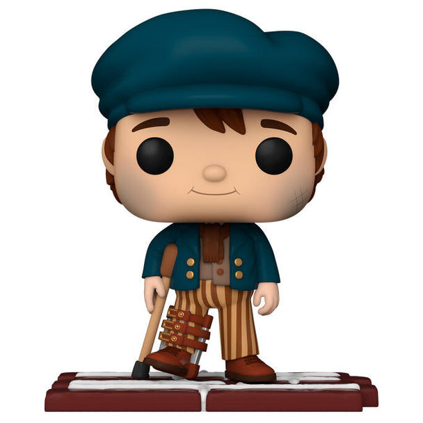 Vue rapprochée de la figurine Funko POP Tiny Tim en vinyle avec détails soignés et couleurs vives