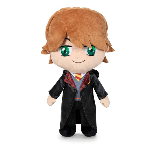 Peluche Ron Weasley Harry Potter de 20 cm en tissu doux avec détails fidèles au personnage, marque PLAY BY PLAY.