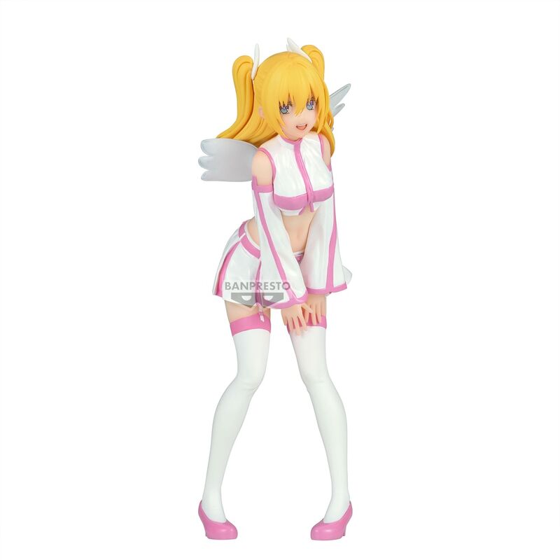 Figurine Liliel Angel Paratroopers 20cm vue de face avec détails glitter et pose dynamique
