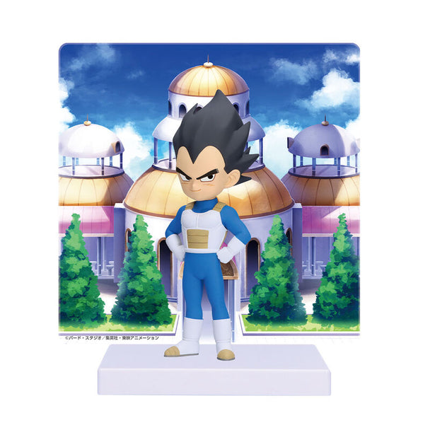 Figurine Vegeta 13cm de la série Dragon Ball Daima par BANPRESTO, vue de face avec détails précis et couleurs vives.