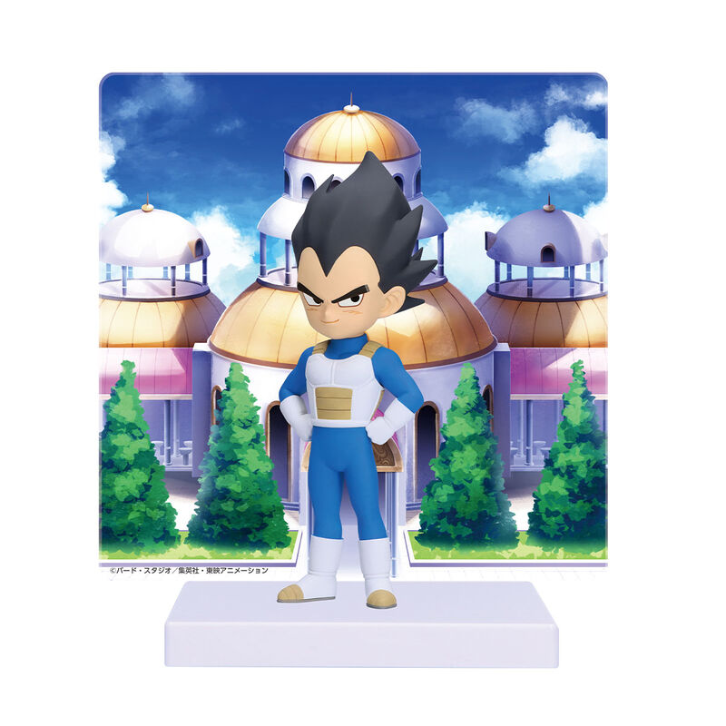 Figurine Vegeta 13cm de la série Dragon Ball Daima par BANPRESTO, vue de face avec détails précis et couleurs vives.
