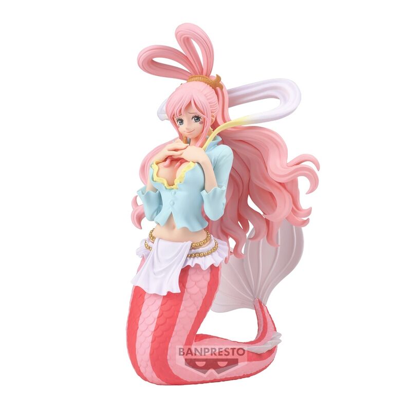 Figurine Shirahoshi Glitter & Glamorous de One Piece vue de face, haute de 16 cm avec détails brillants