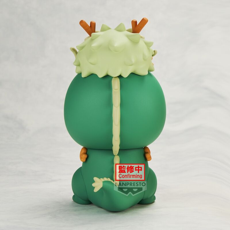 Vue latérale de la figurine Crayon Shinchan Vol 5 montrant le costume japonais dragon et les expressions du personnage