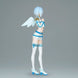 Vue rapprochée du visage expressif de la figurine Nokiel Angel Banpresto