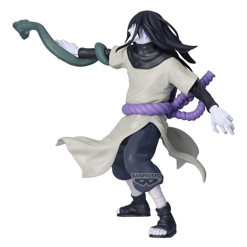 Zoom sur le visage d'Orochimaru avec ses yeux caractéristiques et expression menaçante