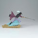 Gros plan sur le visage expressif de la figurine Dracule Mihawk One Piece signée BANPRESTO