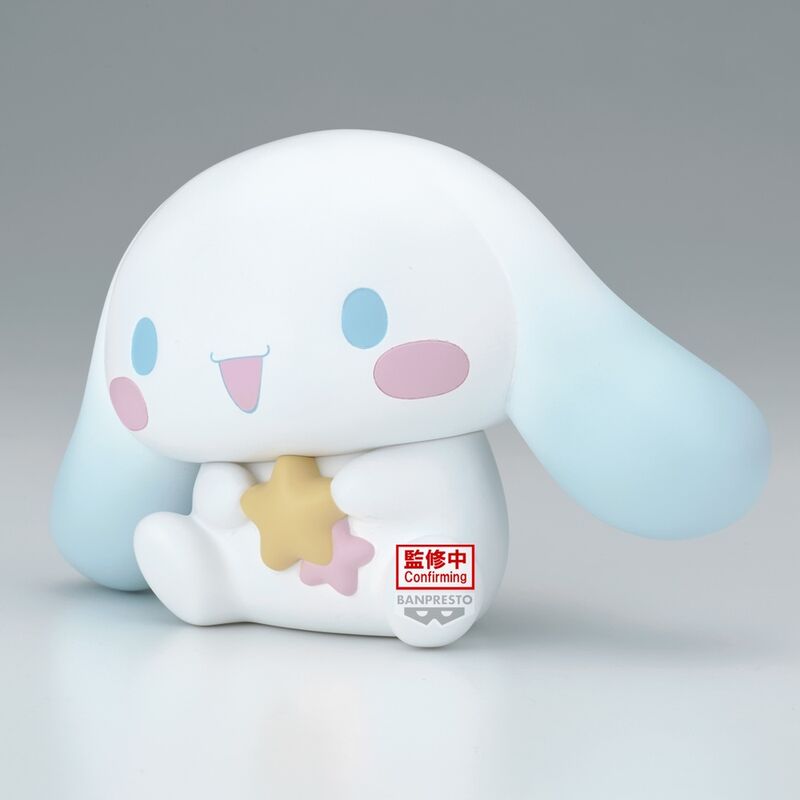 Emballage officiel de la figurine Cinnamoroll Softmates 15cm de la marque BANPRESTO