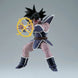 Détail rapproché de la tête de la figurine Turles, soulignant les traits caractéristiques Saiyajin