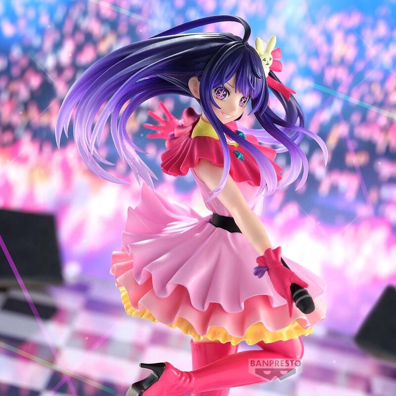 Présentation complète de la figurine OSHI NO KO Excite Motions Ai avec son socle original BANPRESTO