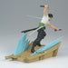 Packaging officiel de la figurine BANPRESTO Roronoa Zoro Senkozekkei 11 cm