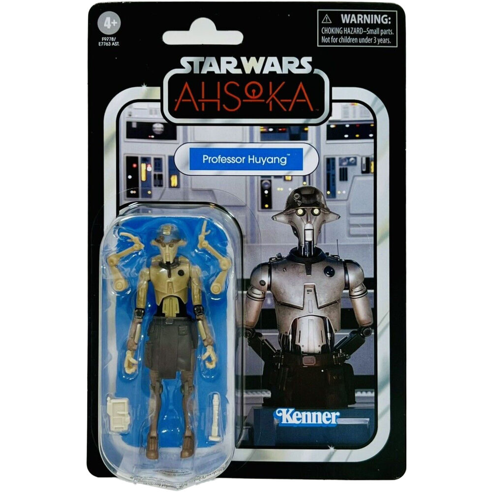 Packaging officiel HASBRO de la figurine Star Wars Ahsoka Huyang 9,5 cm