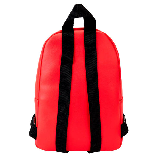 Vue latérale du sac à dos Wolverine Loungefly montrant la profondeur et la qualité des finitions