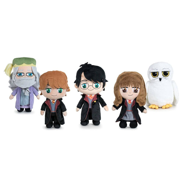 Peluches Harry Potter assorties de 20cm avec détails soignés, collection officielle PLAY BY PLAY.